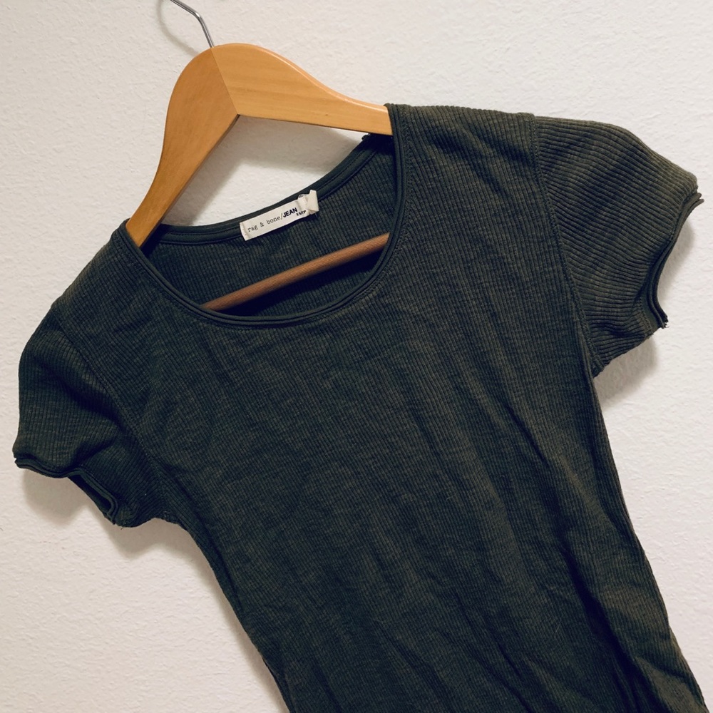 NWOT Rag & Bone olive shirt XS